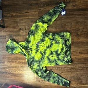 green Tie die Champion hoodie open to negotiation